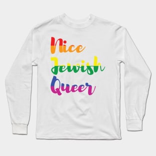 Nice Jewish Queer (NJQ) Long Sleeve T-Shirt